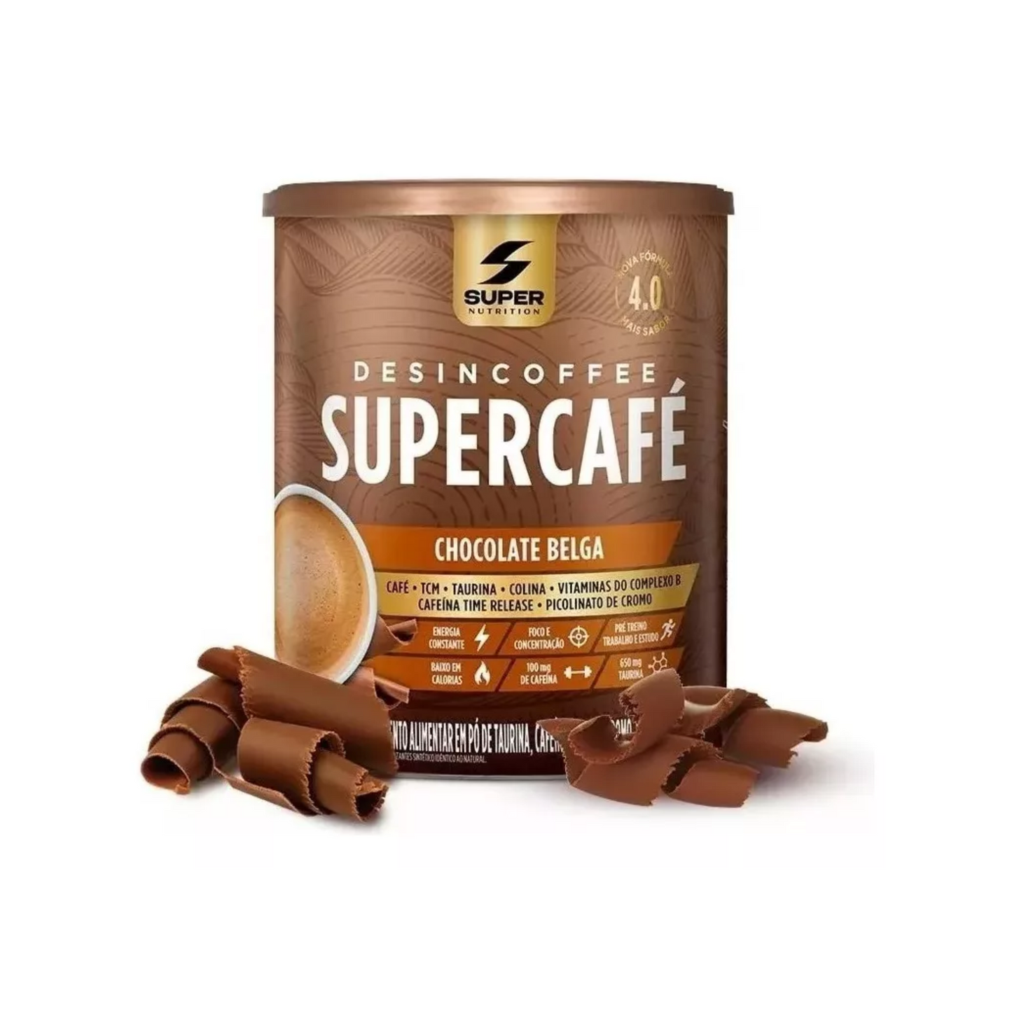 Supercafé Desincoffee 220g, Chocolate Belga