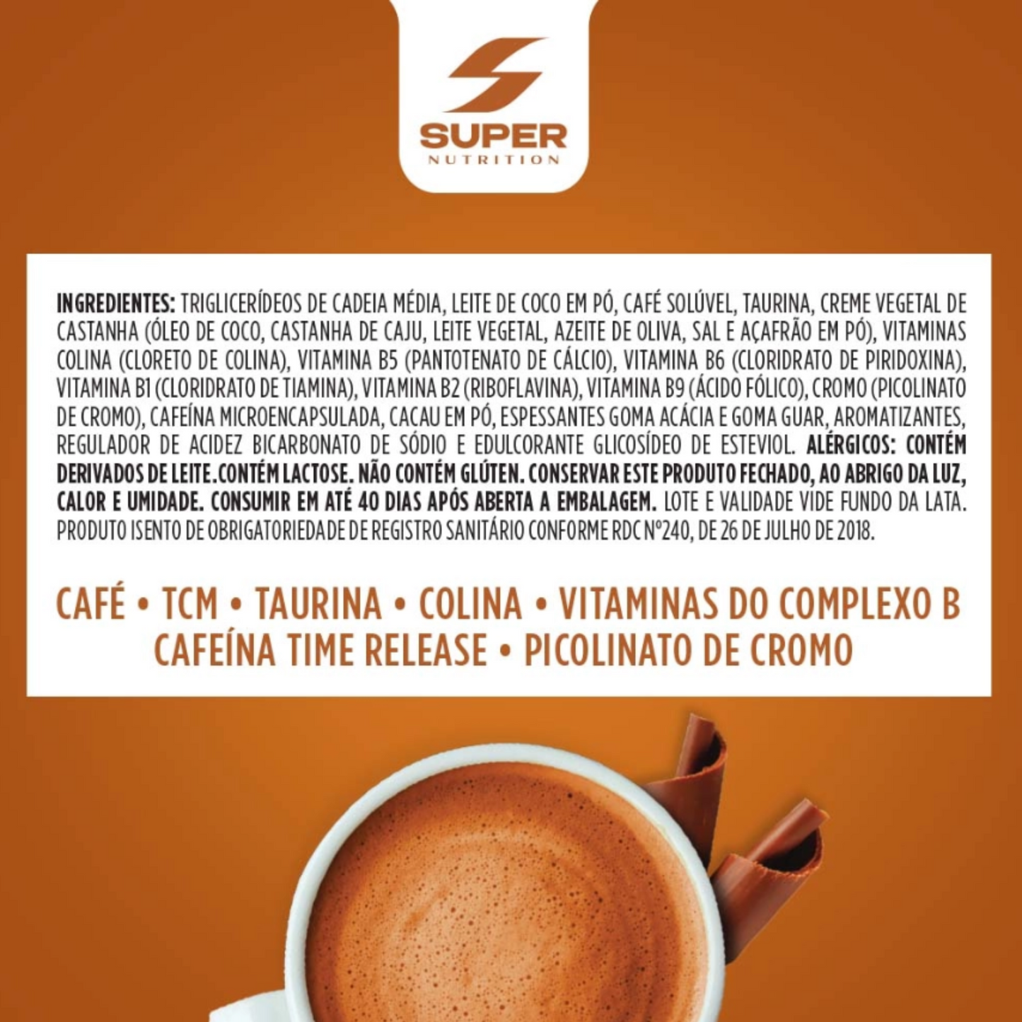 Supercafé Desincoffee 220g, Chocolate Belga