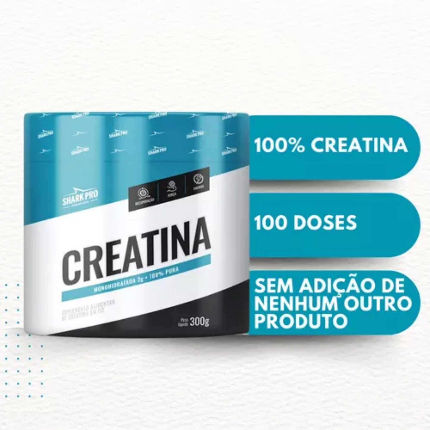 Creatina 300 GR PURA SHARK PRO