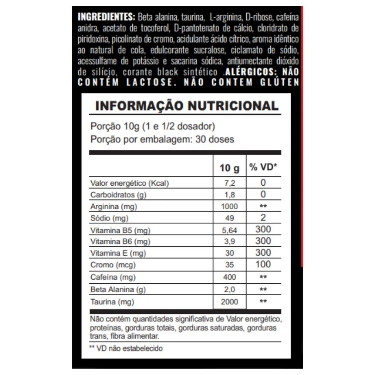 V9 PUMP - Sabor Cola 300g