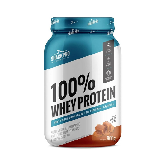 100% Whey Protein Doce de Leite pote 900g