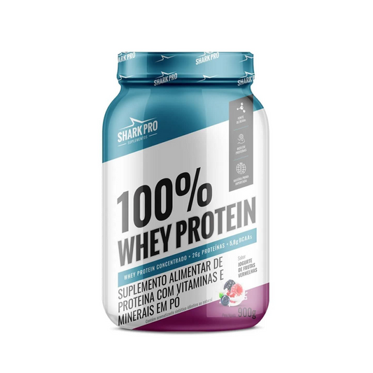 100% Whey Protein Iorgute e Frutas Vermelhas pote 900g